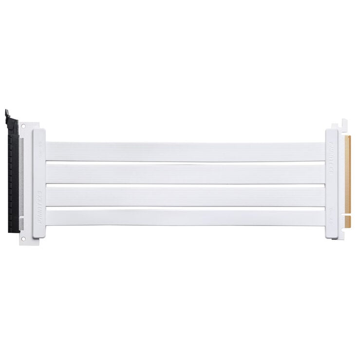 PHANTEKS PCI-E 4.0 x16 riser ribbon cable, 180 degrees, 30 cm - white image number 1