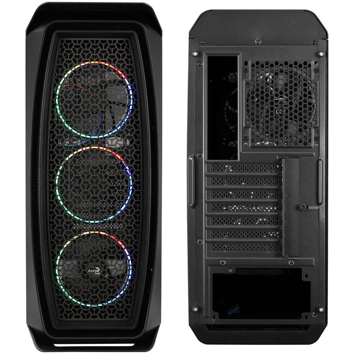 Aerocool Aero One Eclipse Midi-Tower, Tempered Glass - schwarz image number 2
