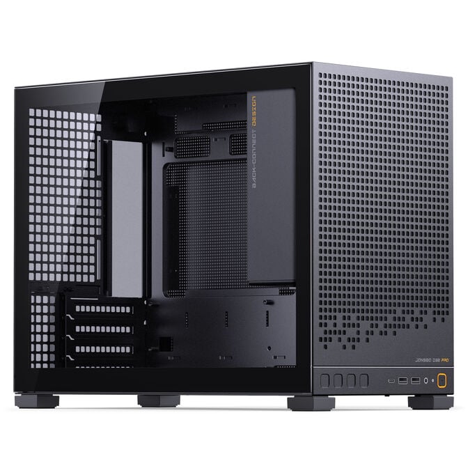 Jonsbo D32 PRO Black PC-Geh&auml;use, Mini-Geh&auml;use, mATX, Tempered Glass - schwarz image number 0