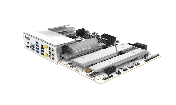 Sapphire Pure X870A WiFi7 Mainboard,  Sockel AM5, AMD X870, ATX, DDR5 image number 6