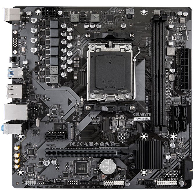 GIGABYTE A620M H Mainboard, Sockel AM5, AMD A620, mATX, DDR5 image number 2