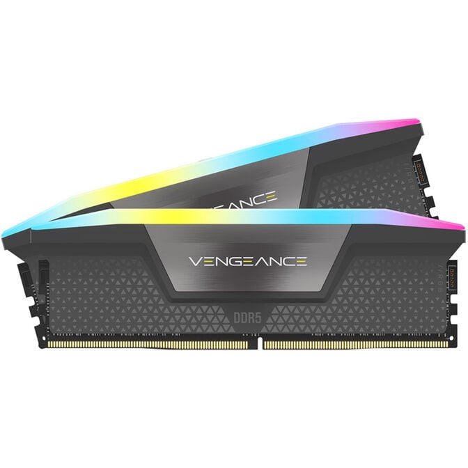 Corsair Vengeance RGB DDR5-6000 RAM, CL30, EXPO - 64 GB Dual-Kit, gray image number 1