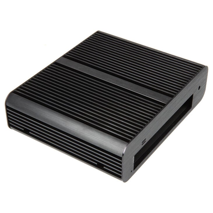 Akasa Euler Fanless Thin-Mini-ITX Gehäuse, OEM - schwarz image number 3