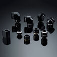 PHANTEKS Glacier Hard-Tube Adapter 2x 16mm 45 Grad - schwarz image number null