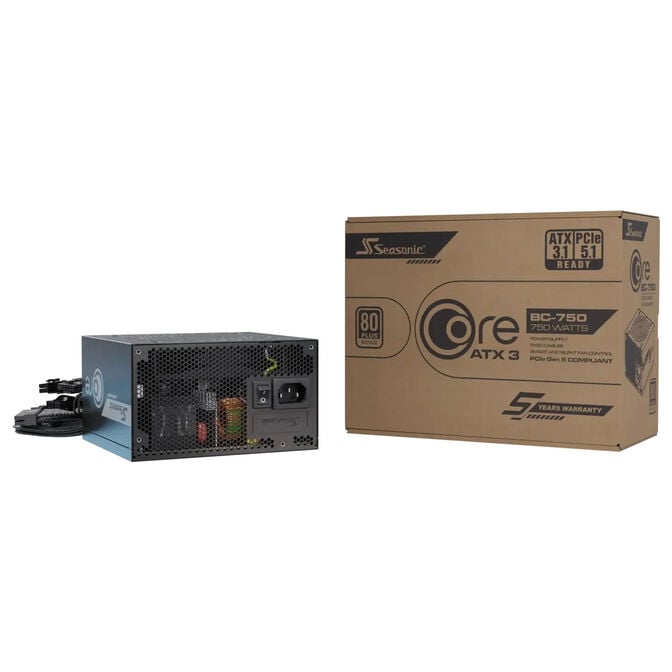 Seasonic CORE BC-750 750W 80 PLUS Bronze Netzteil, PCIe 5.1, ATX 3.1 - 750 Watt, schwarz image number 14