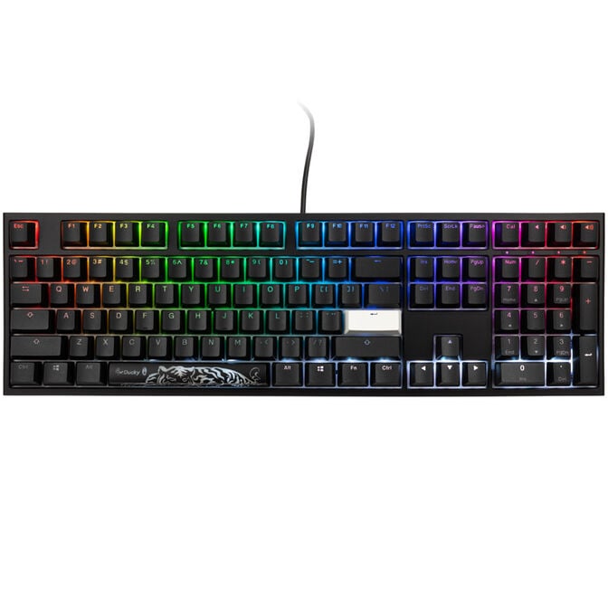 Ducky One 2 Backlit PBT Gaming Tastatur, MX-Black, RGB LED - schwarz (US) image number 1