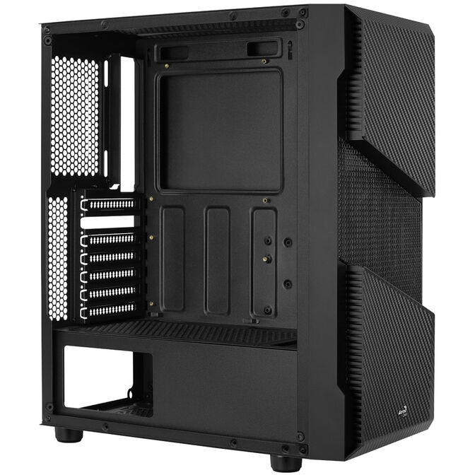 Aerocool Menace Saturn FRGB Mid Tower, Tempered Glass - Black image number 4