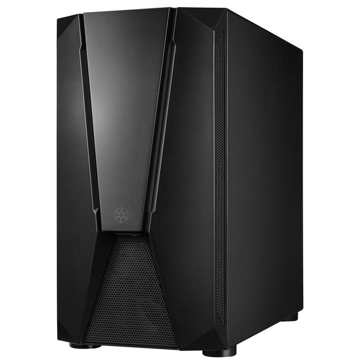 SilverStone Fara V1M Pro Micro-ATX Gehäuse, ARGB, Tempered Glass - schwarz image number 1