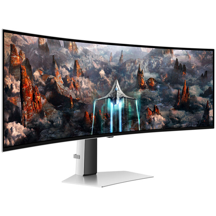 Samsung Odyssey OLED G9 G93SC, 49 Zoll Curved Gaming Monitor, 240 Hz, OLED, G-SYNC Compatible image number 0