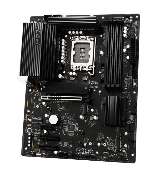 ASRock Z890 PRO-A motherboard, socket LGA 1851, Intel Z890, ATX, DDR5 image number 4