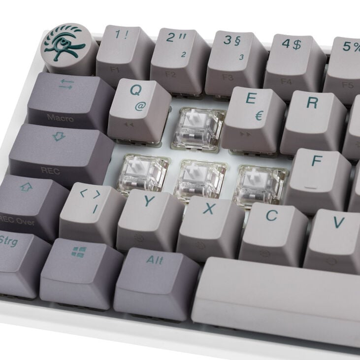 Ducky One 3 Mist Grey SF Gaming Tastatur, RGB LED - MX-Ergo-Clear image number 4