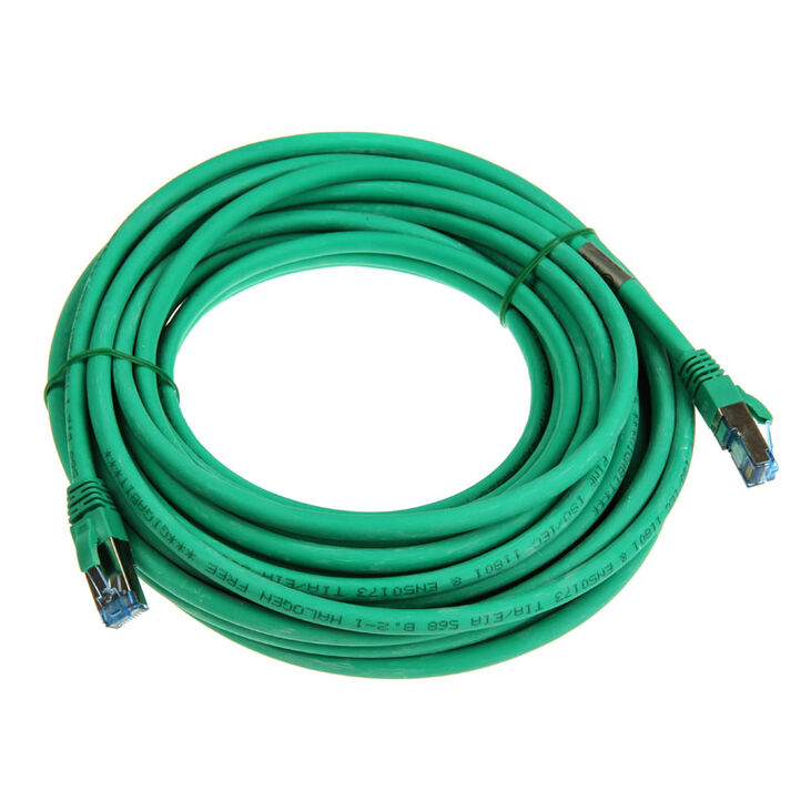 InLine Patch Cable Cat.6A, S/FTP (PiMf), 500MHz, green - 10m image number 1
