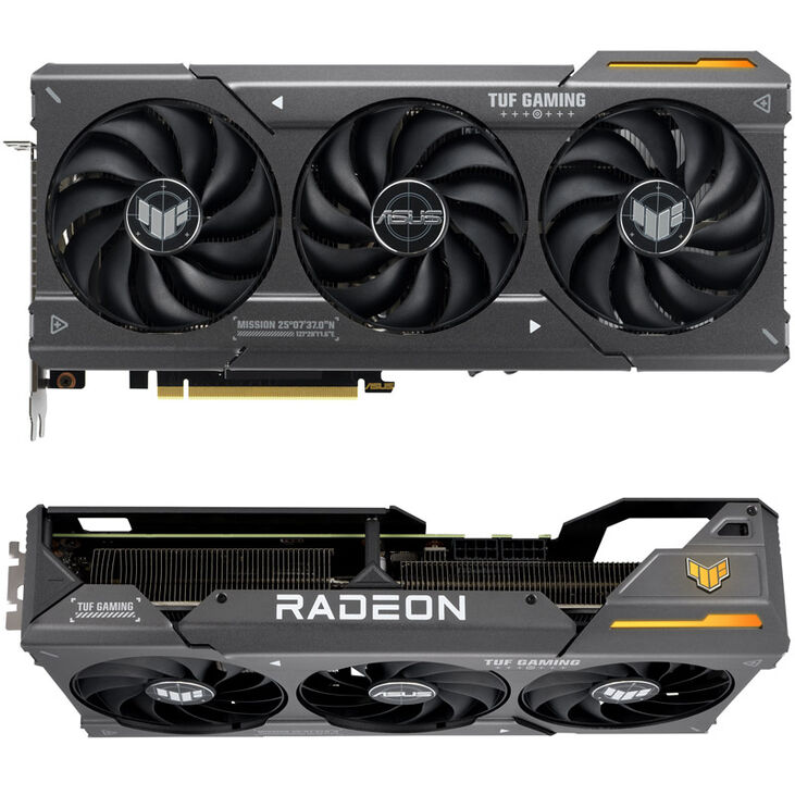 ASUS Radeon RX 7600 XT TUF O16G, 16384 MB GDDR6 image number 2