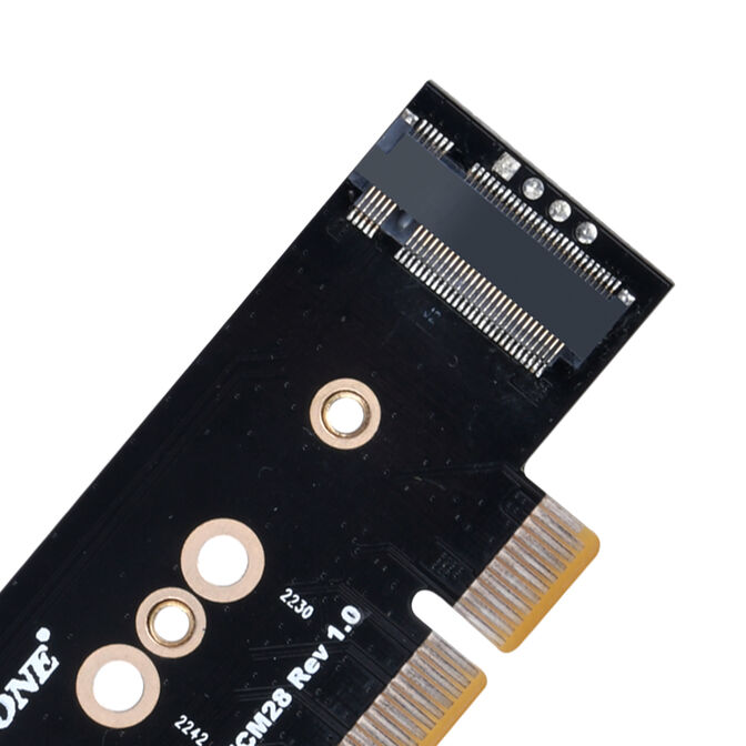 Silverstone SST-ECM28 M.2/SATA adapter card, PCIe 4.0, 1x M-Key, 1x SATA image number 5