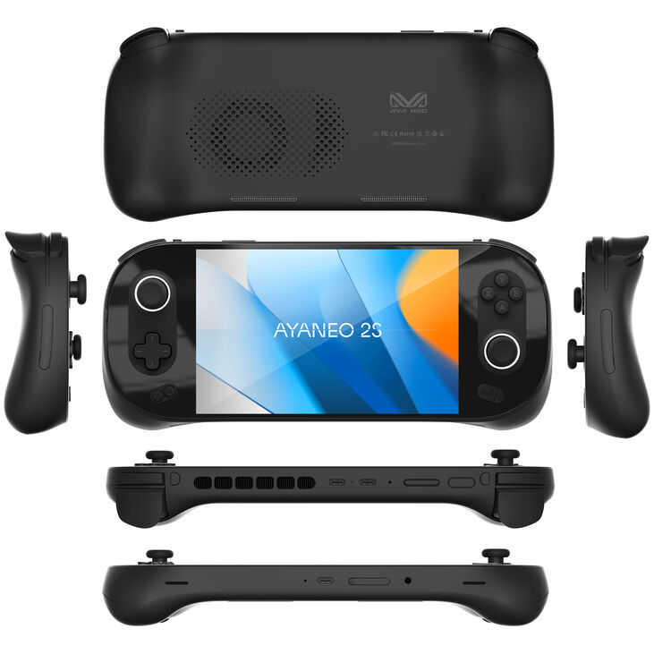 Ayaneo 2S Handheld Konsole – 32 GB LPDDR5X, 2 TB SSD, Starry Black image number 1