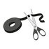 LABEL THE CABLE Dual Klettbandrolle 3m - schwarz image number null