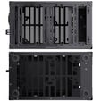 Jonsbo C6 MAX PC-Geh&auml;use, Mini-Geh&auml;use, Micro-ATX, Tempered Glass - schwarz image number null