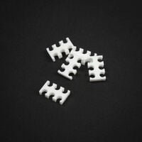 King Mod Service 6-Slot Cable Comb 4mm wide - white - set of 5