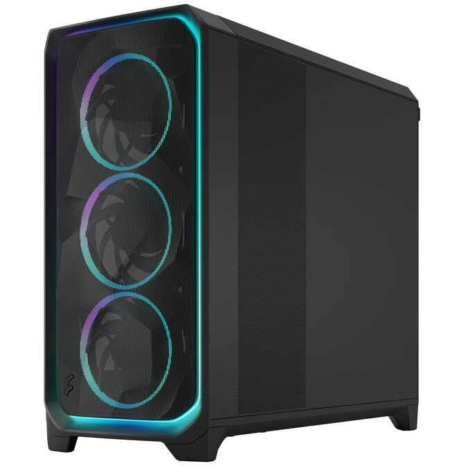 Fractal Design Meshify 3 XL Ambience Pro RGB PC Case, Full Tower, E-ATX, Tempered Glass - Black image number 4