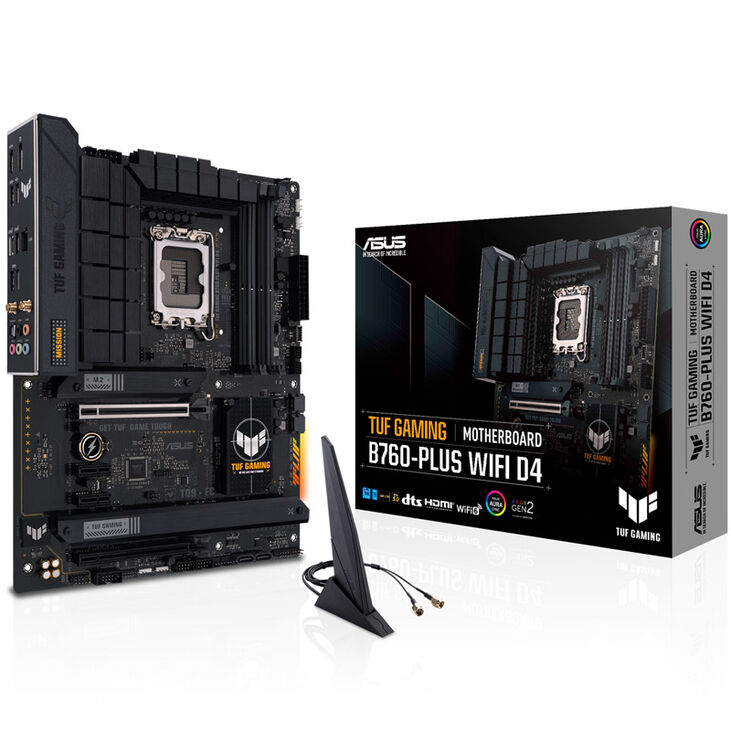 ASUS TUF Gaming B760-Plus WiFi D4, Intel B760 Motherboard - Socket 1700, DDR4 image number 0