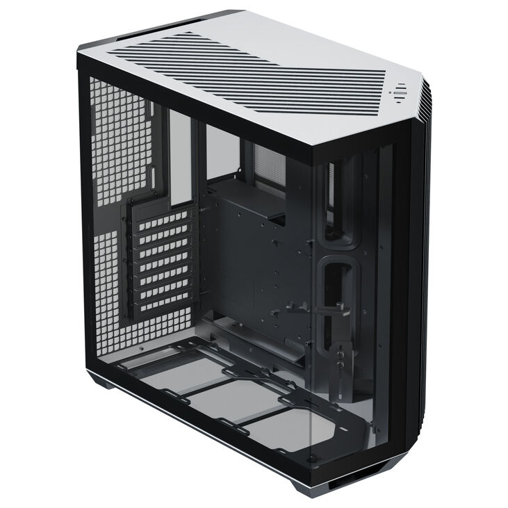 APNX V1 PC-Gehäuse, Midi-Tower, ATX, Tempered Glass - schwarz / weiß image number 2