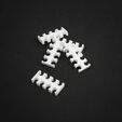 King Mod Service 8-Slot Kabelkamm 3mm klein - wei&szlig; - 5er Set image number null