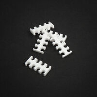 King Mod Service 8-Slot Cable Comb 3mm small - white - set of 5