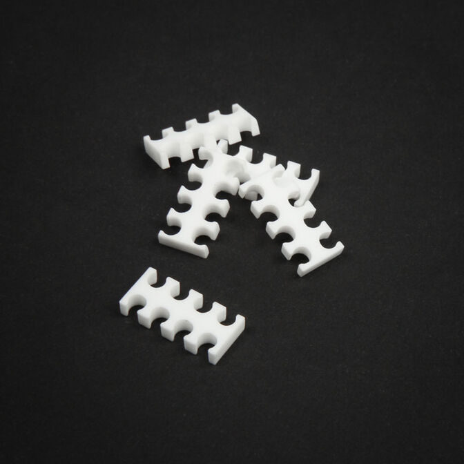 King Mod Service 8-Slot Kabelkamm 3mm klein - wei&szlig; - 5er Set image number 0