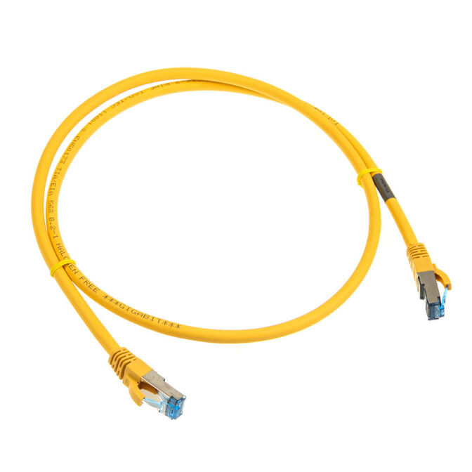 InLine Patchkabel Cat.6A, S/FTP (PiMf), 500MHz, gelb - 1m image number 1