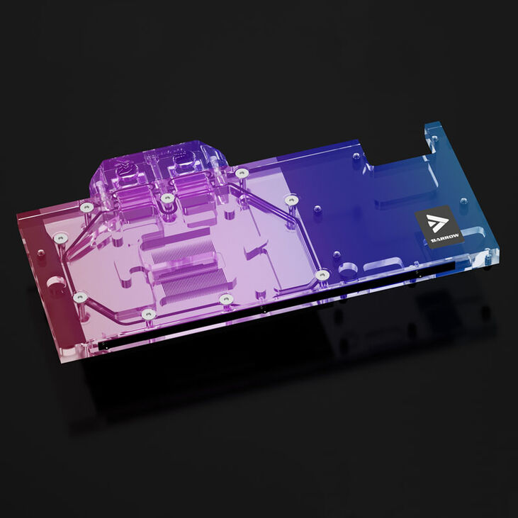 Barrow LRC2.0 full coverage GPU Water Block for AMD 6900XT Aurora RGB - Acryl image number 3