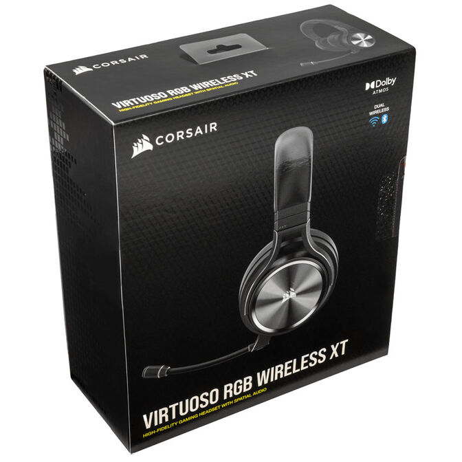 Corsair Virtuoso RGB Wireless XT Gaming Headset - black image number 9