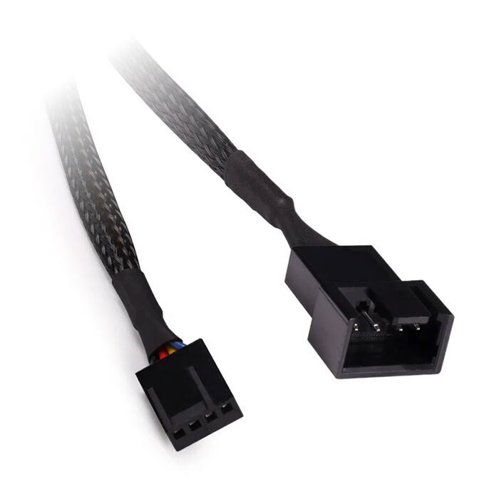 Alphacool fan cable 4-pin to 4-pin extension 30cm - black image number 1