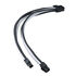 SilverStone EPS 8-Pin zu EPS/ATX 4+4-Pin Kabel, 300mm - schwarz/weiß image number null