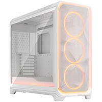 Fractal Design Meshify 3 XL Ambience Pro RGB PC Case, Full Tower, E-ATX, Tempered Glass - White