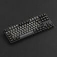 AKKO Black & Gold 5087S V1 Gaming Keyboard, RGB &ndash; Akko V3 Cream Blue Pro Switches, ISO DE, black & gold image number null