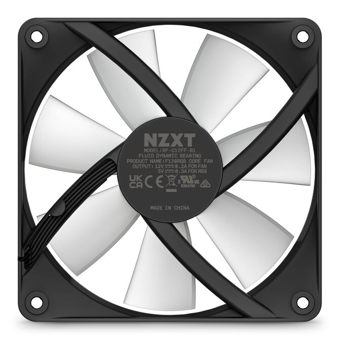 NZXT F120 RGB Core PWM L&uuml;fter - 120mm, schwarz image number 5