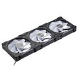 PHANTEKS D30 PWM Reverse Airflow, D-RGB L&uuml;fter, 3er Pack - 140mm, schwarz image number null