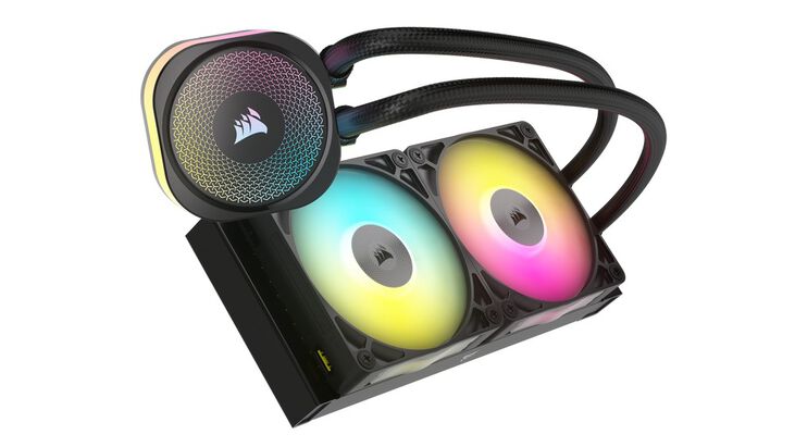 Corsair iCUE LINK Titan 240 RX RGB Komplett-Wasserkühlung - 240 mm, schwarz image number 1