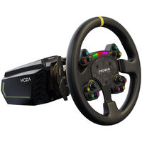 MOZA R21 Wheelbase + RS V2 Wheel Round Leather bundle