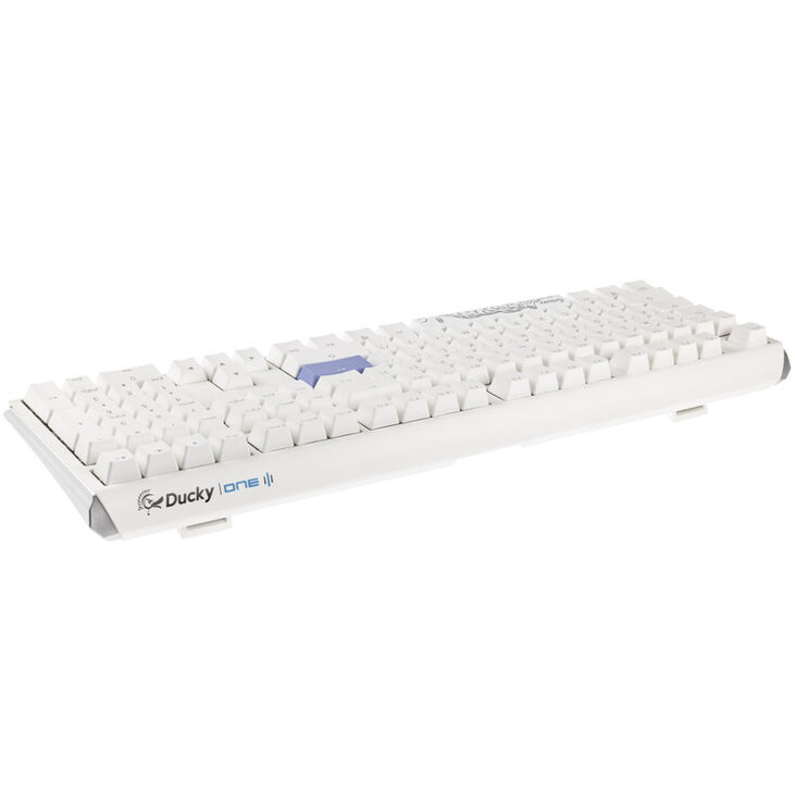 Ducky One 3 Classic Pure White Gaming Keyboard, RGB LED - MX-Silent-Red (US) image number 2