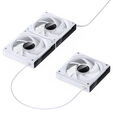 Jonsbo ZK-120W 3er-Pack, Geh&auml;use-L&uuml;fter, RGB - wei&szlig; image number null