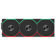 Lian Li UNI FAN TL FLEX Wireless Fan, ARGB - 120mm, black, 3-pack with controller image number null