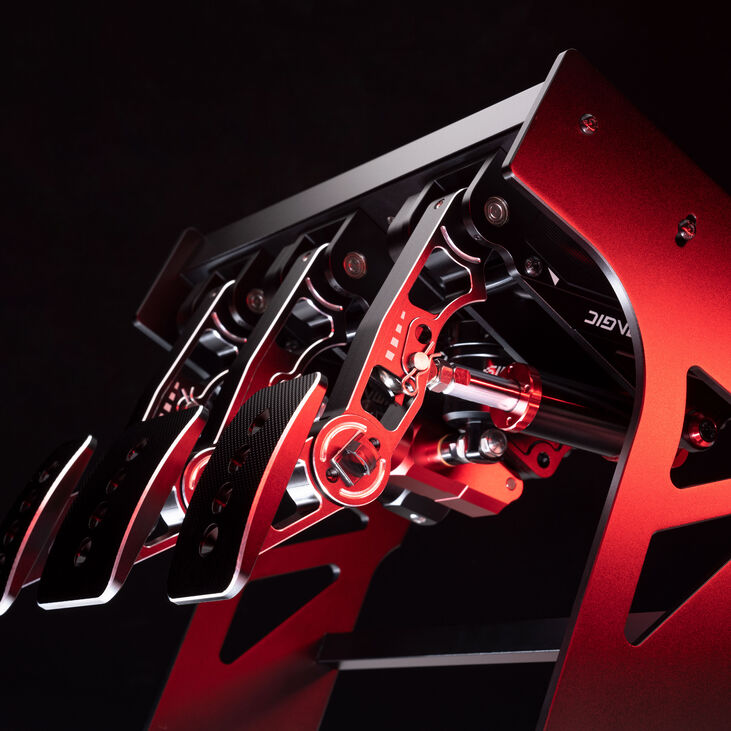 Simagic P1000i-RS Pedal Set - inverted, black image number 4