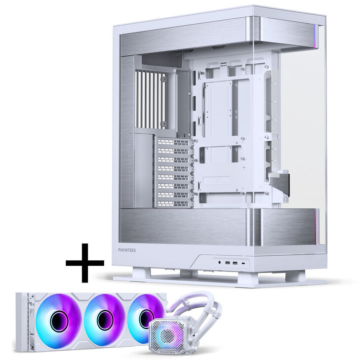 PHANTEKS Evolv X2 PC case, Mid Tower, E-ATX, Tempered Glass, DRGB - white + Glacier One 360M25 Gen2 DRGB AiO water cooling - 360mm image number 0