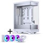 PHANTEKS Evolv X2 PC case, Mid Tower, E-ATX, Tempered Glass, DRGB - white + Glacier One 360M25 Gen2 DRGB AiO water cooling - 360mm