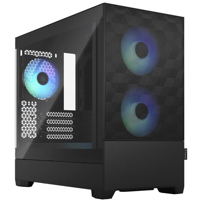 Fractal Design Pop Mini Air RGB Clear Tint Micro-ATX-Geh&auml;use, Tempered Glass - schwarz image number 0