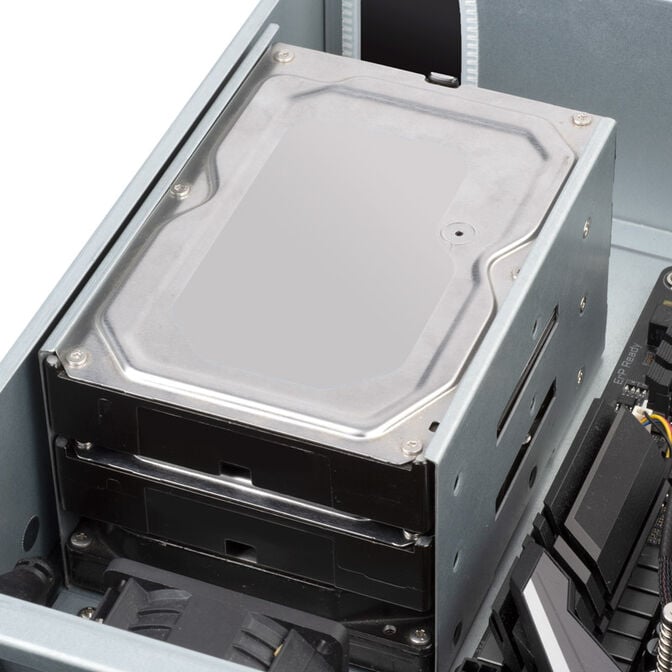 SilverStone RM23-502 Rackmount Server Case, ATX, USB 3.0 - 2U - black image number 8