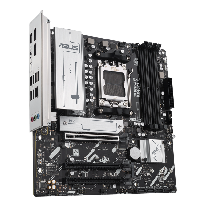 ASUS PRIME B840M-A Mainboard, Sockel AM5, AMD B840, Micro-ATX, DDR5 image number 3