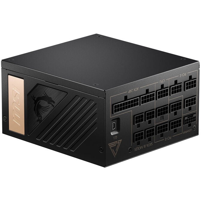 MSI MEG Ai1300P PCIe5 Netzteil, 80 PLUS Platinum, vollmodular, ATX 3.0, PCIe 5.0 - 1300 Watt image number 3