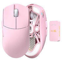 Lamzu Maya X Gaming Maus, 8K, Wireless - Pink